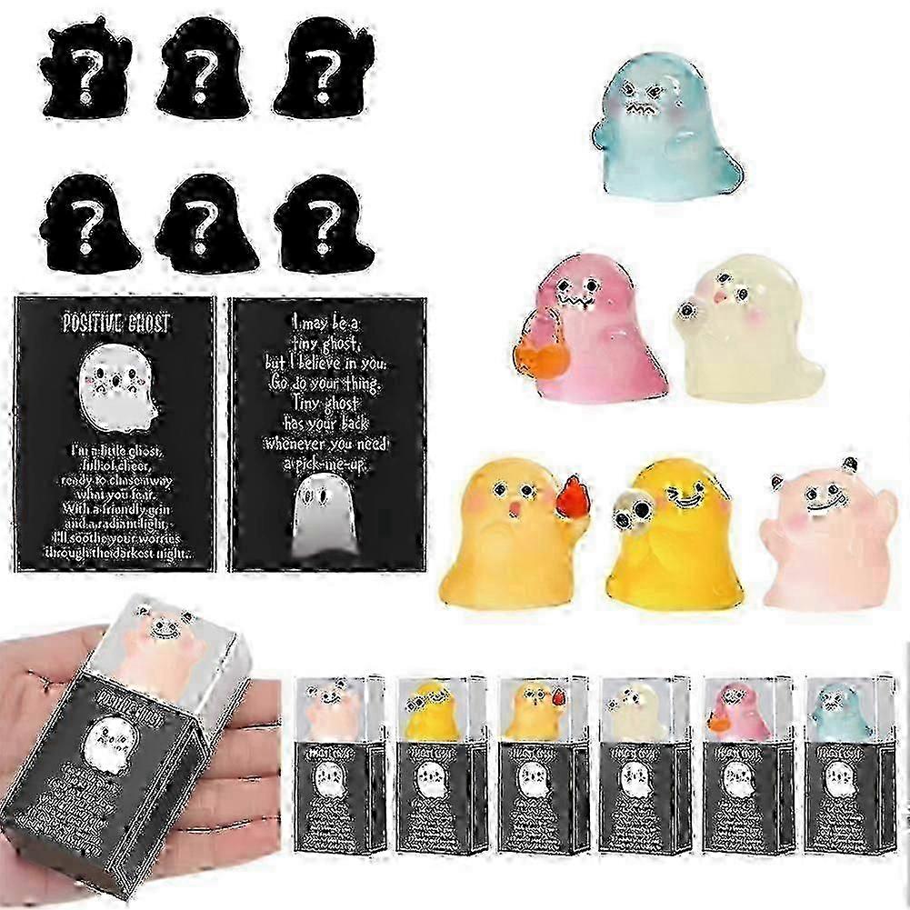 mystery mini ghost blind box compatible with shelf decor,l