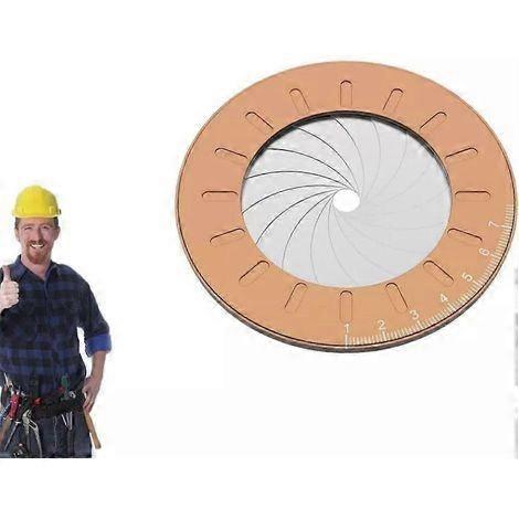 Precision adjustable metal circle tracing tool. Round tube measuring tool.