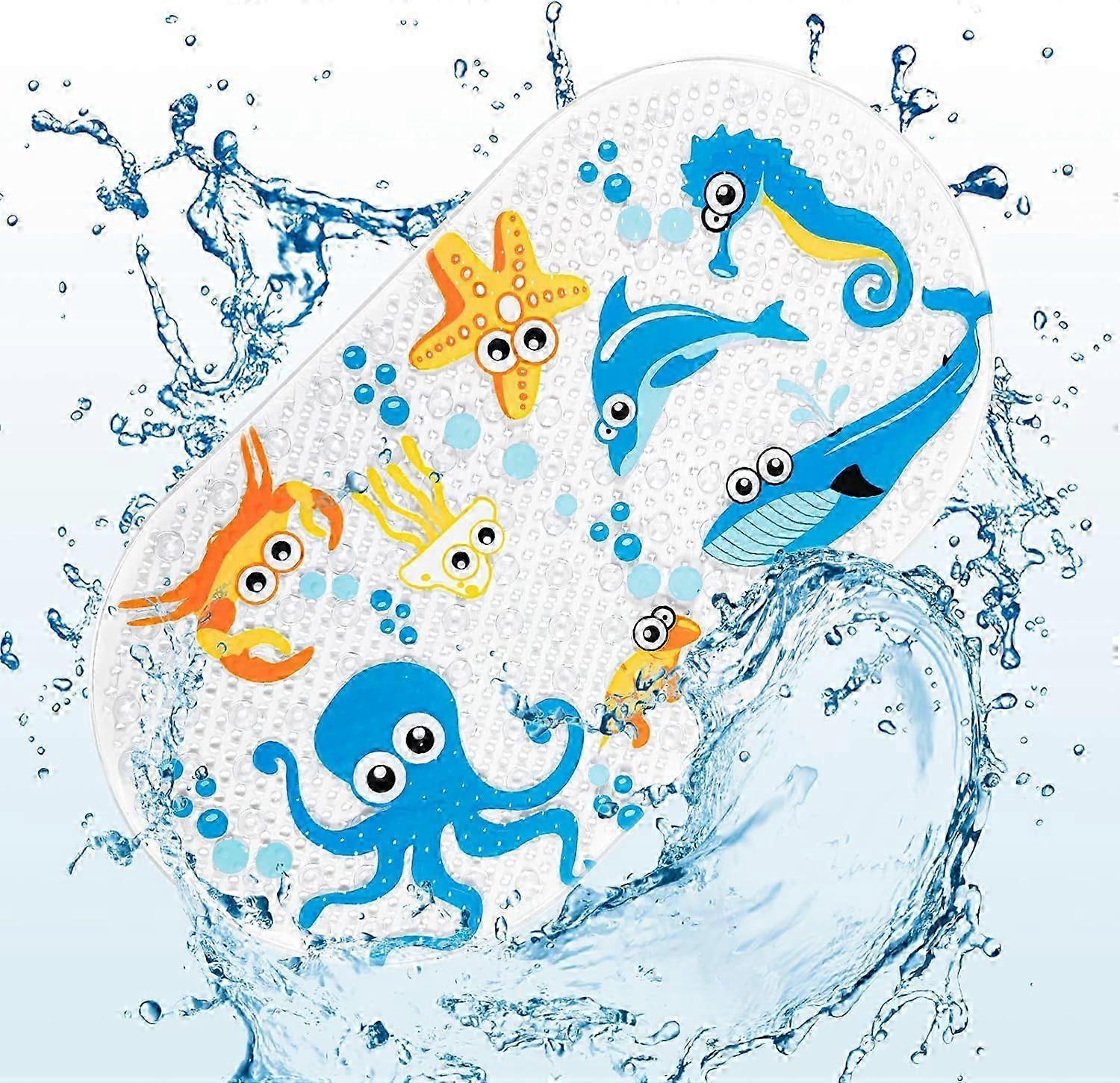 Slip-Resistant Durable Bath Mat compatible with Kids