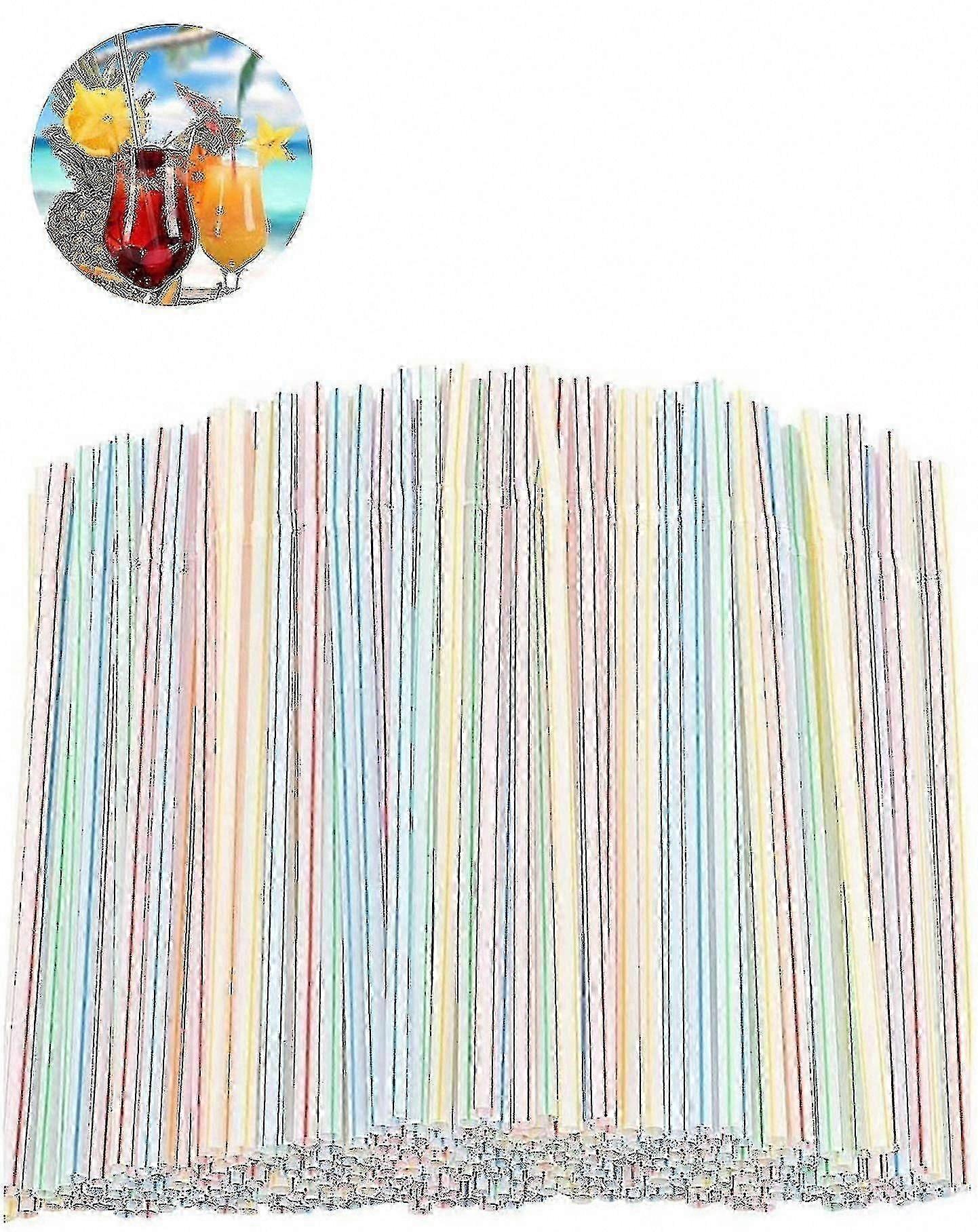 Ruipei 1200 Pcs Flexible Plastic Drinking Straws