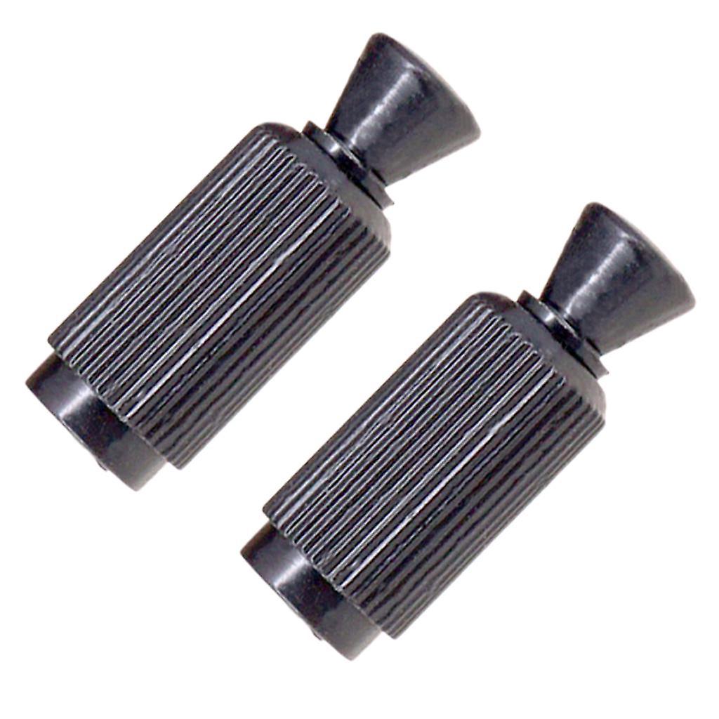 2Pc Electric Guitar Double Roll Tremolo Bridge Studs Elevating Screw -Black