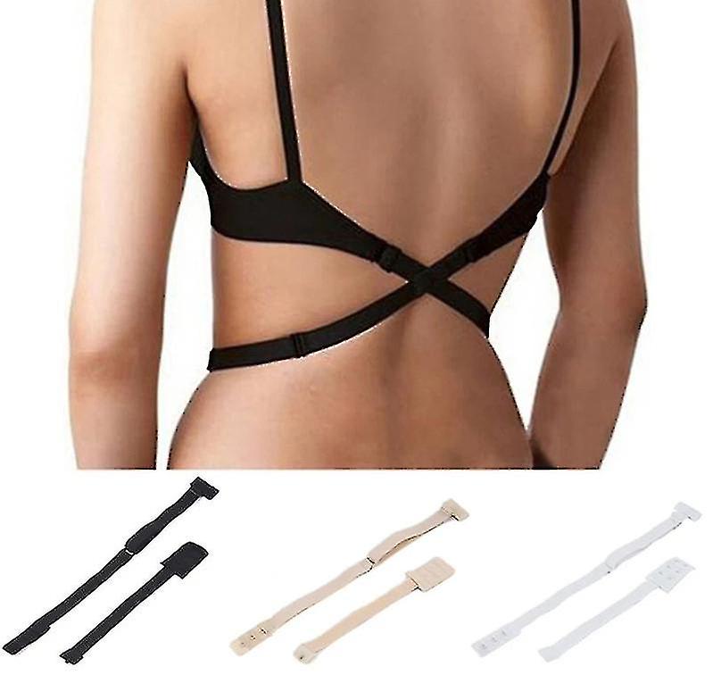 Women Low Back Backless Bra Strap Adjustable Extender