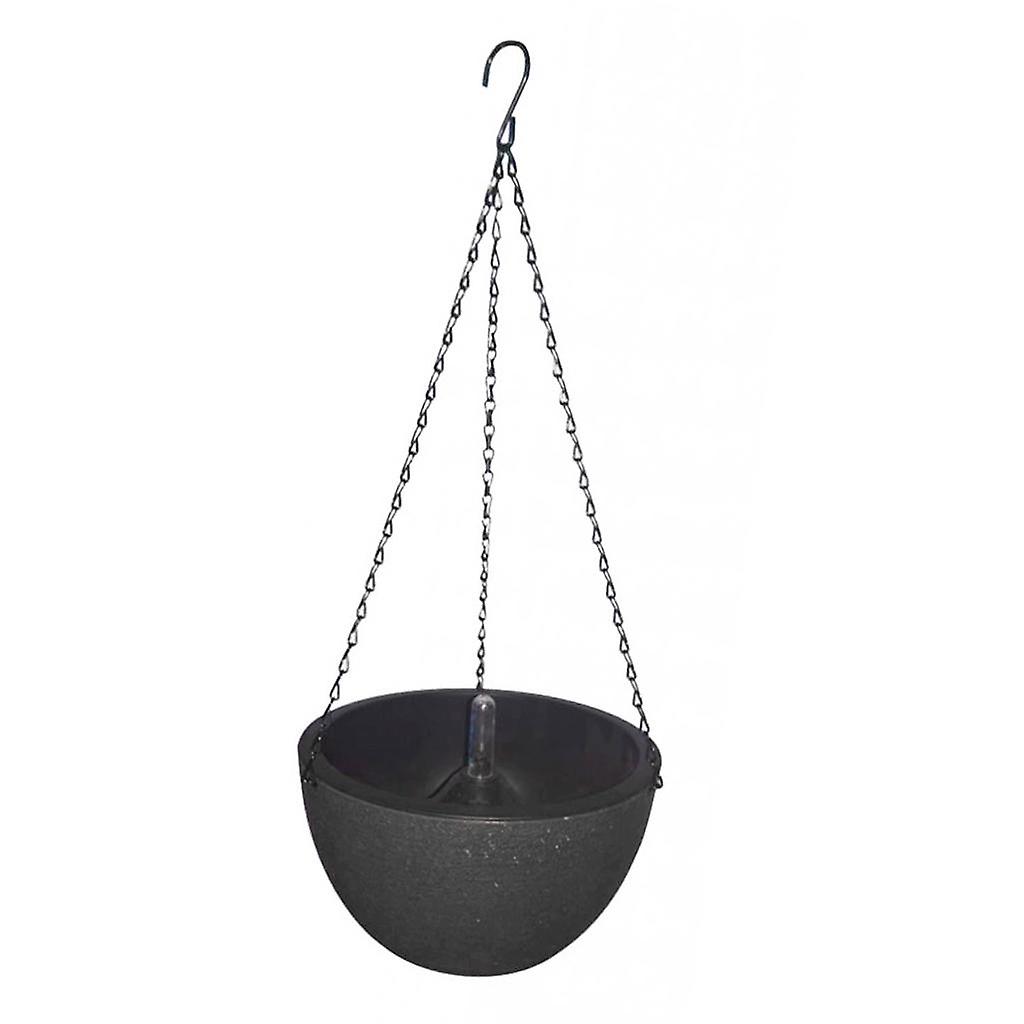 Self-Watering Hanging Planter with Water level indicator  Dark Grey