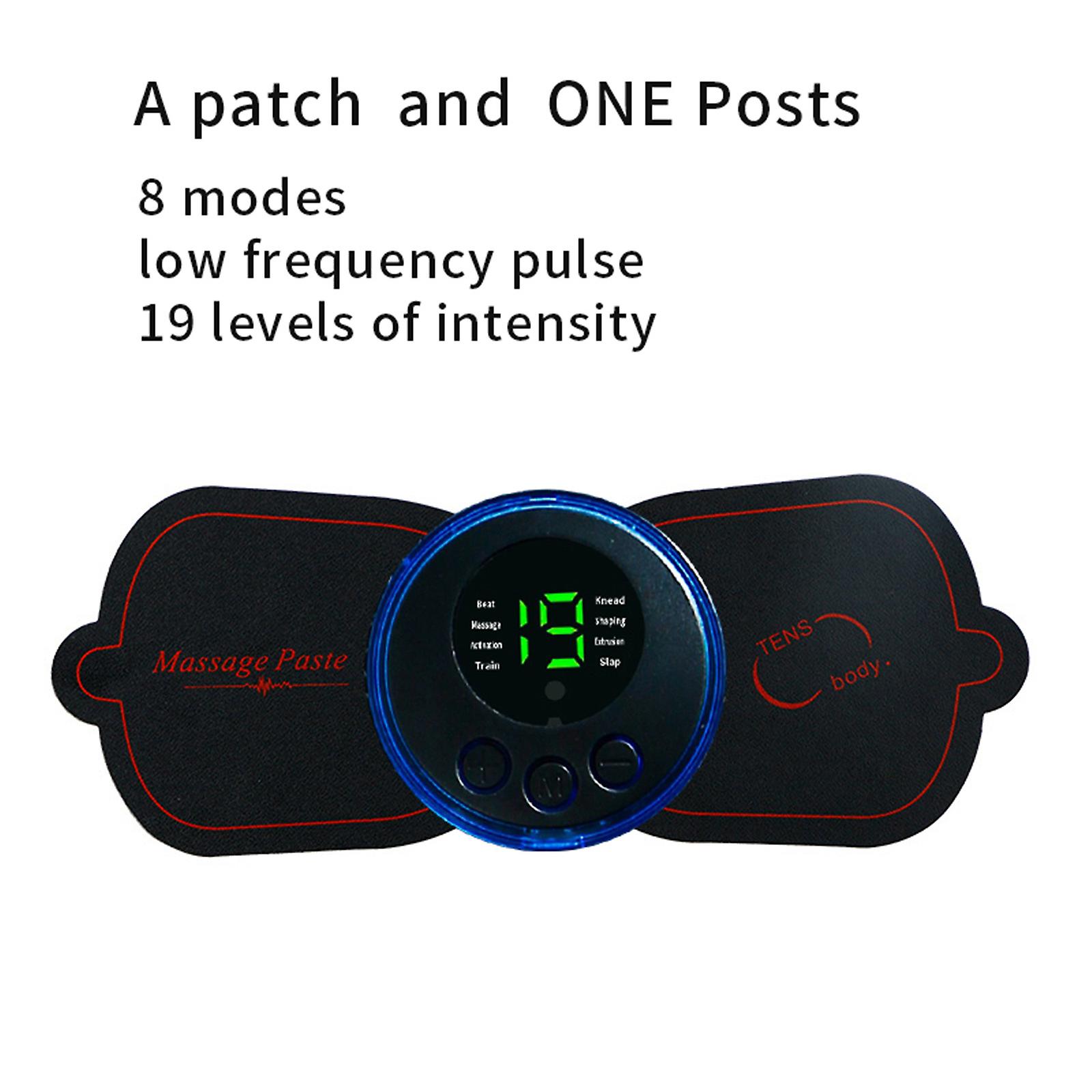 Portable Ems Mini Electric Neck Back Massager Cervical Massage Patch Stimulato