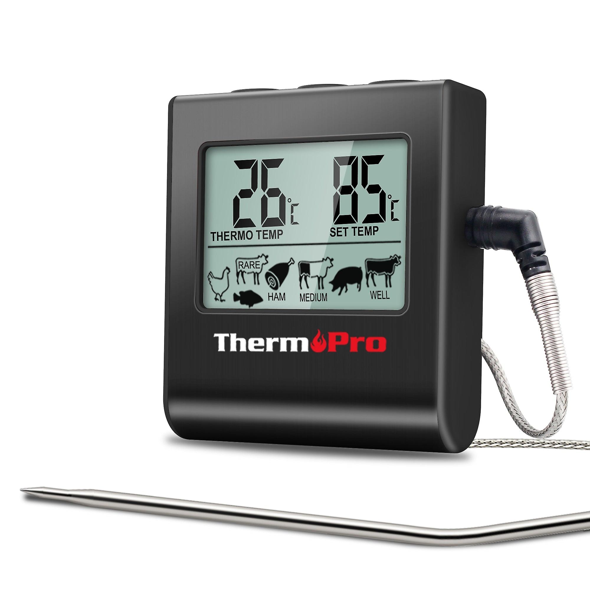 Tp16 Digital Lcd Display Kitchen Cooking Meat Thermometer For Bbq Oven Grill With Timer Function