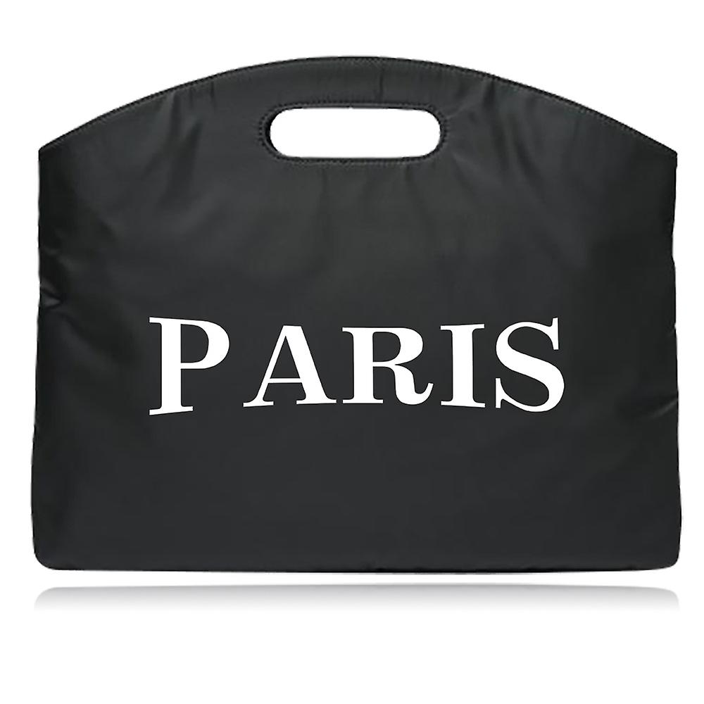 Fashion Briefcase Laptop Bag Case For Macbook Air 13 Trend Handbags Light Business Briefcase Text Printing Tote Document Bag