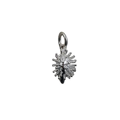 Silver 15x10mm Hedgehog Pendant or Charm