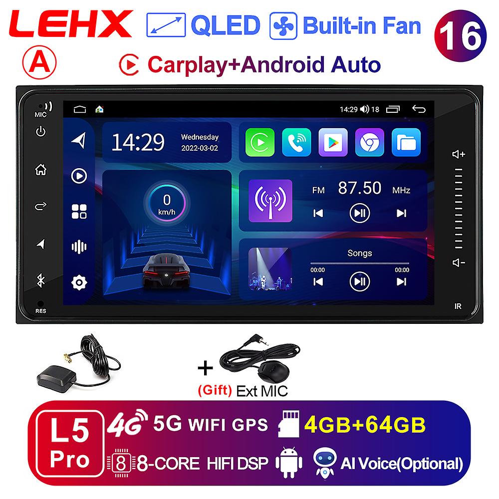 2din Raido Stereo Car Android 11 Multimedia Player For Toyota Vios Crown Camry Hiace Corolla Rav4 Autoraido Carplay Gps Dvd