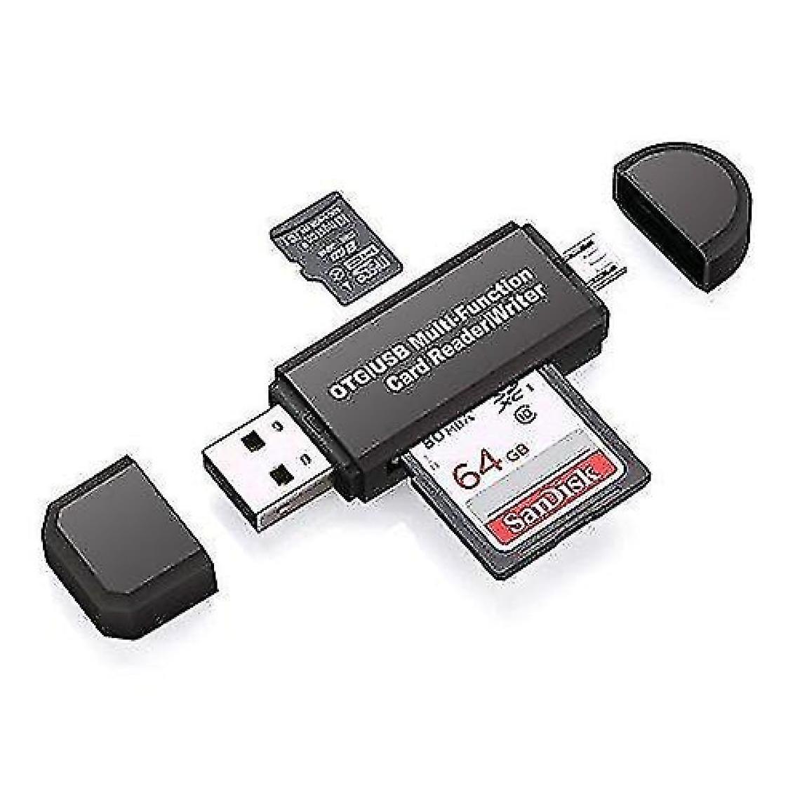 Micro Usb Otg Adapter And Portable Usb 2.0 Memory Card Reader For Sdxc