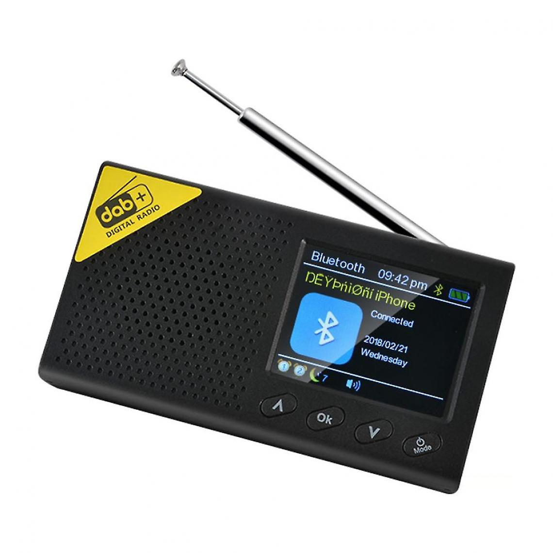 Bluetooth-fähige, tragbare DAB-Digital-Broadcasting-Geräte mit 2,4-Zoll-LCD-Farbbildschirm