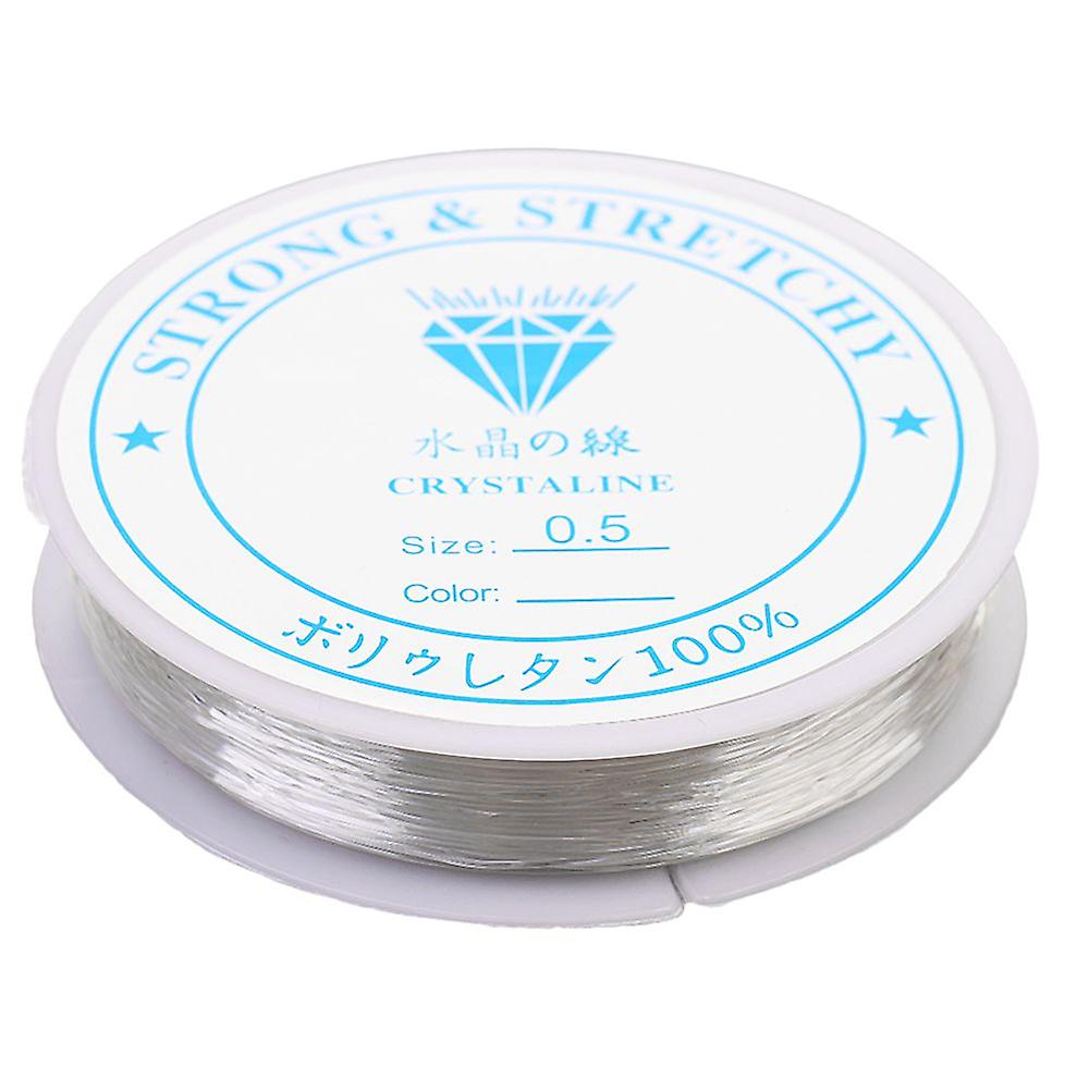 10m Clear Elastic Thread, Stretch Cord For Jewelry Making 0.5mm