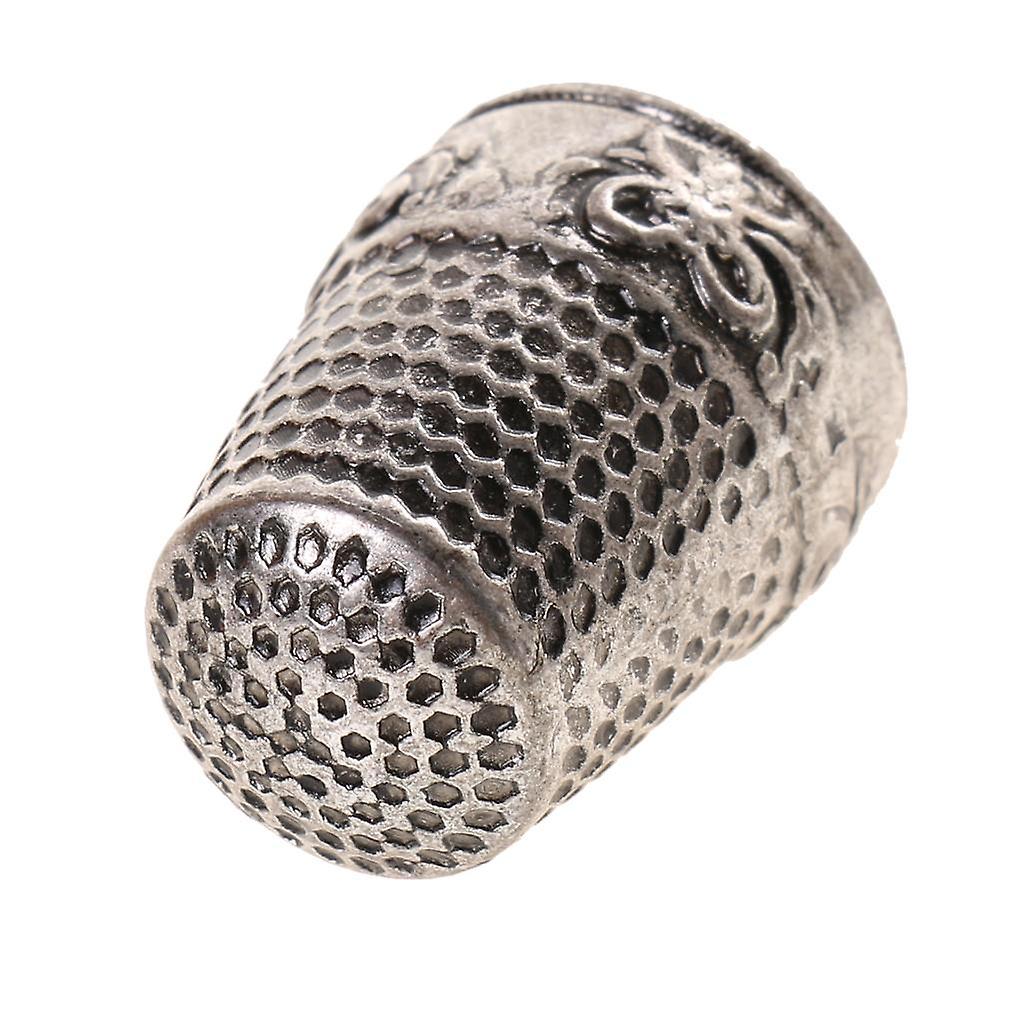 Vintage Copper Sewing Thimble Finger Protector for DIY Crafts Silver