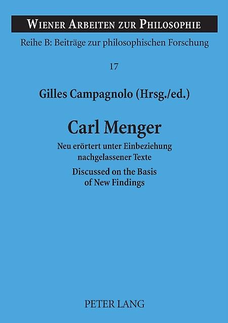 Carl Menger Paperback