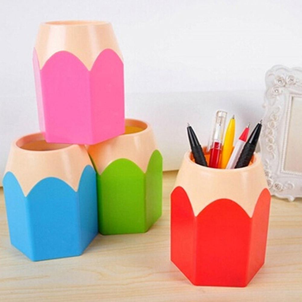 Creative Pen Vase Bleistift Topf Make-up Pinsel Halter Schreibwaren Schreibtisch Aufgeräumter Behälter