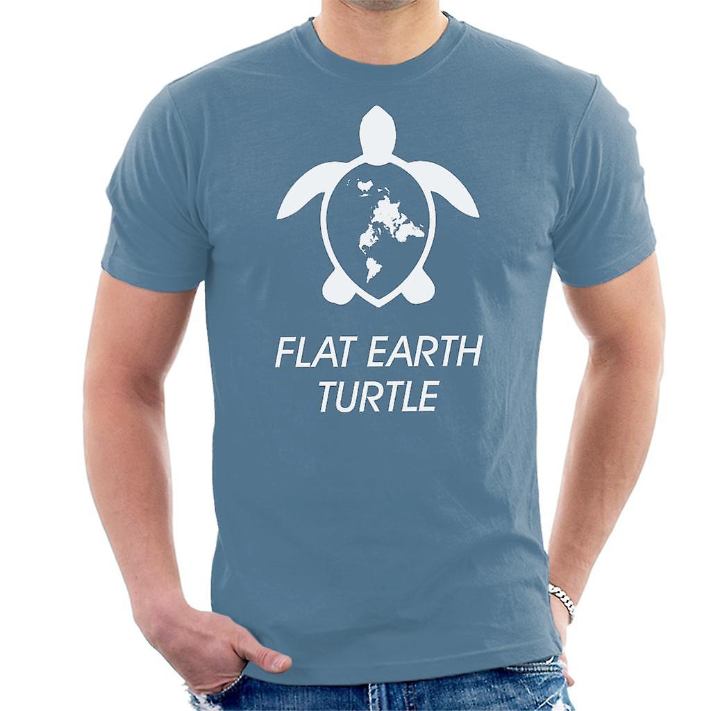 Flat Earth Turtle T-shirt męski