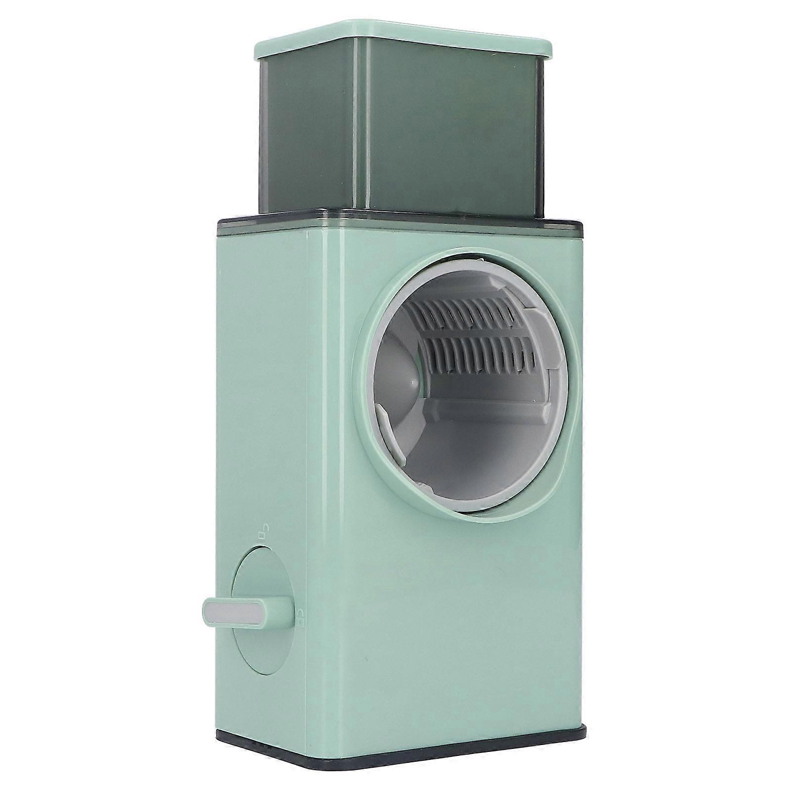 Multifunctional Vegetable Roller Cutter,Rotating Manual Kitchen Grater Chopper Cheese Shredder with Handle for Home