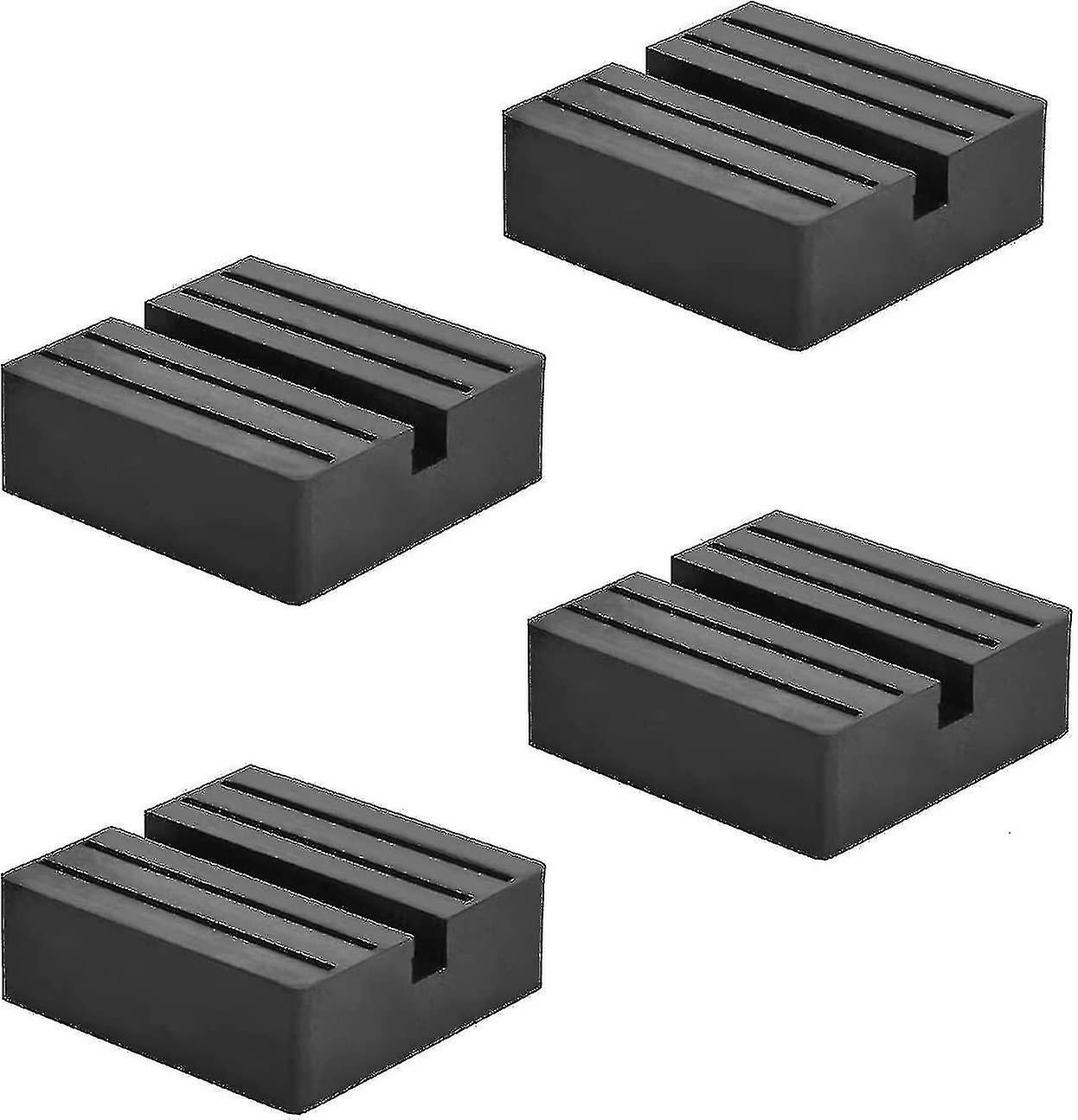 Gummiblock hydraulisk dyna, padspårskydd för att skydda underkroppslyftande bil (4 st)