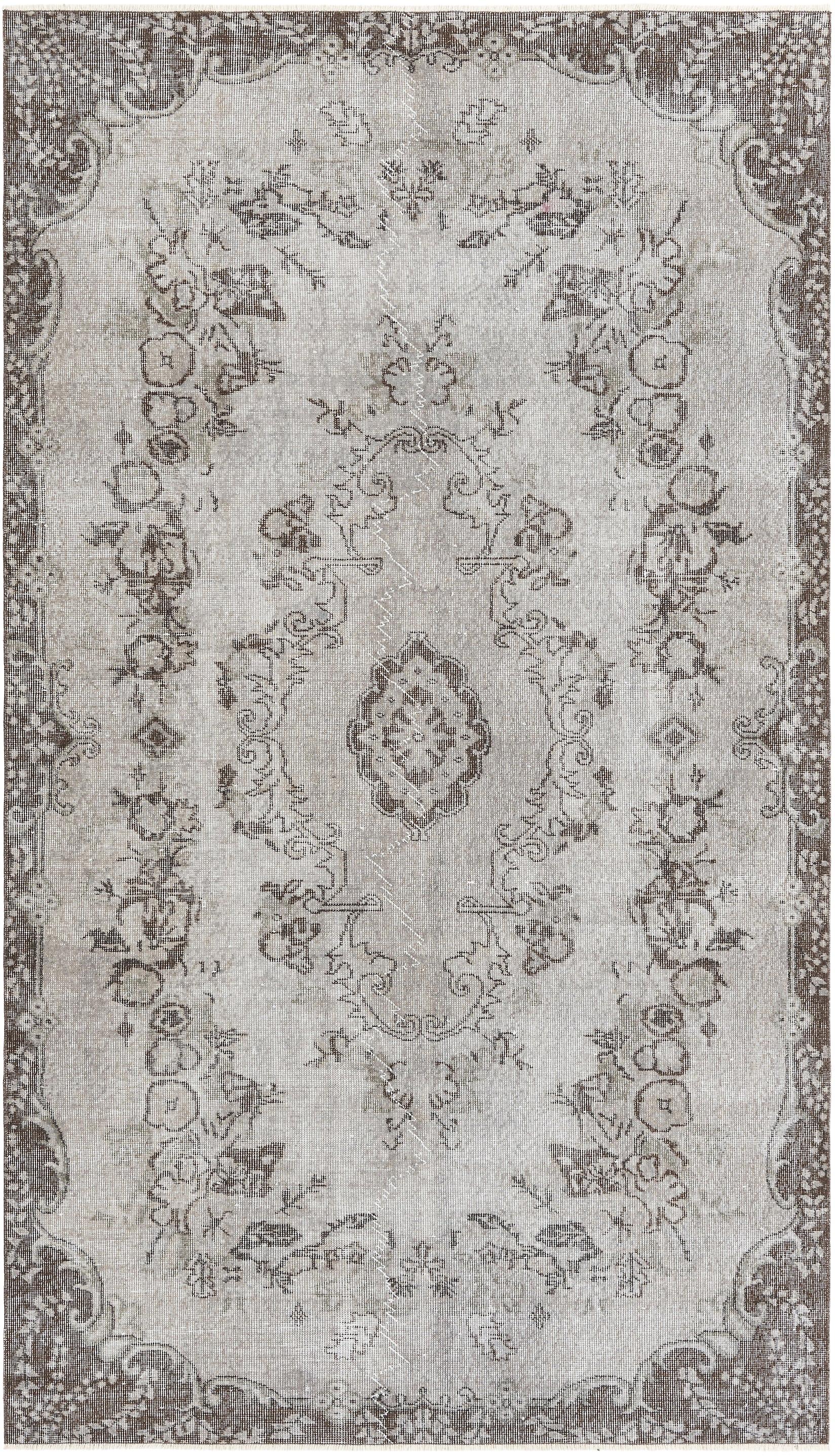 Hadorn Ultra Vintage 163x282 带灰色手工火鸡地毯