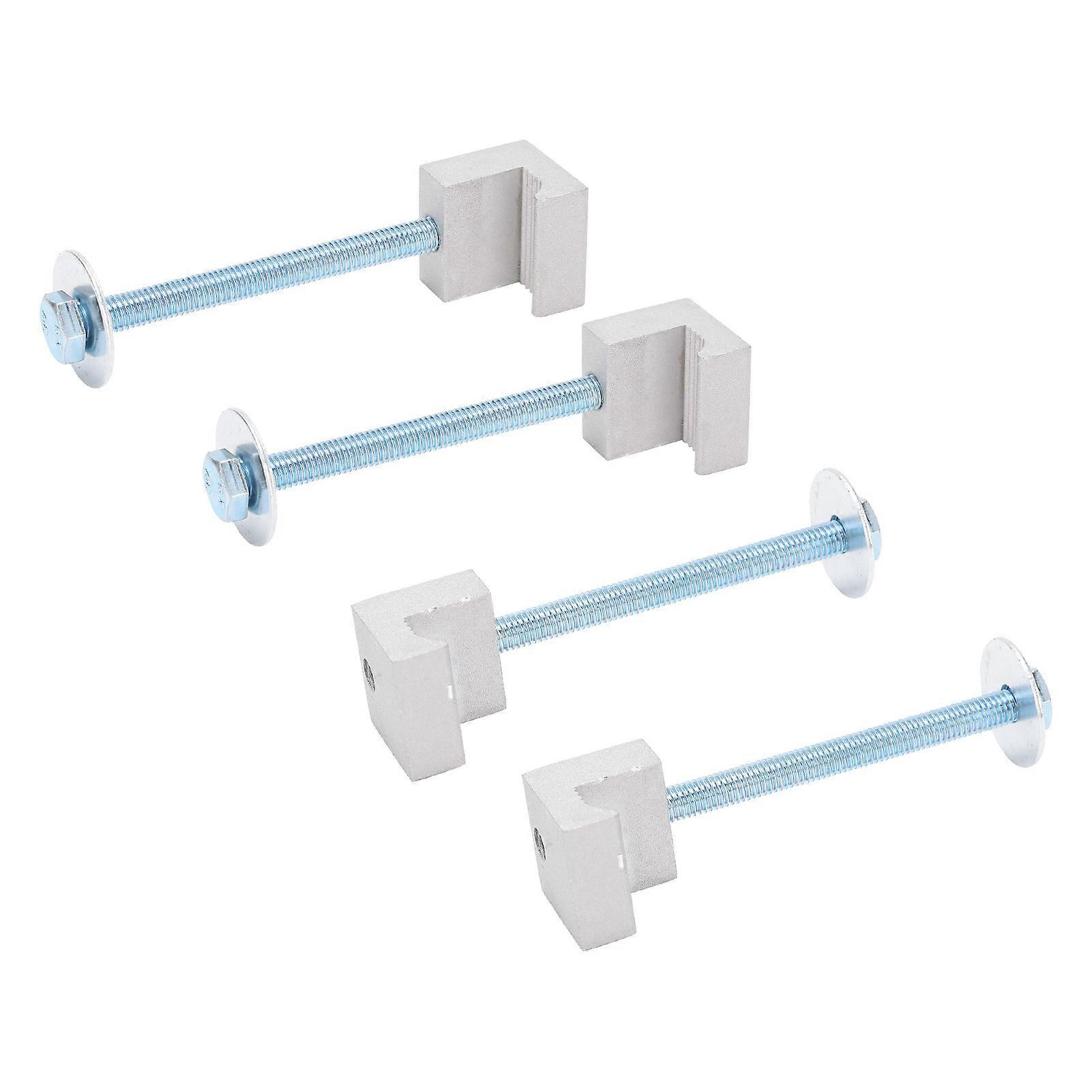 Kit de fixation pour boîte à outils, 4 pièces, crochets en J en alliage d'aluminium, pour pick-up, crossover, boîte à outils