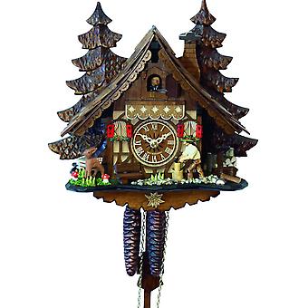 Engstler - 4091 - Cuckoo Clock - 1-Day Chain Hoist - Walnut