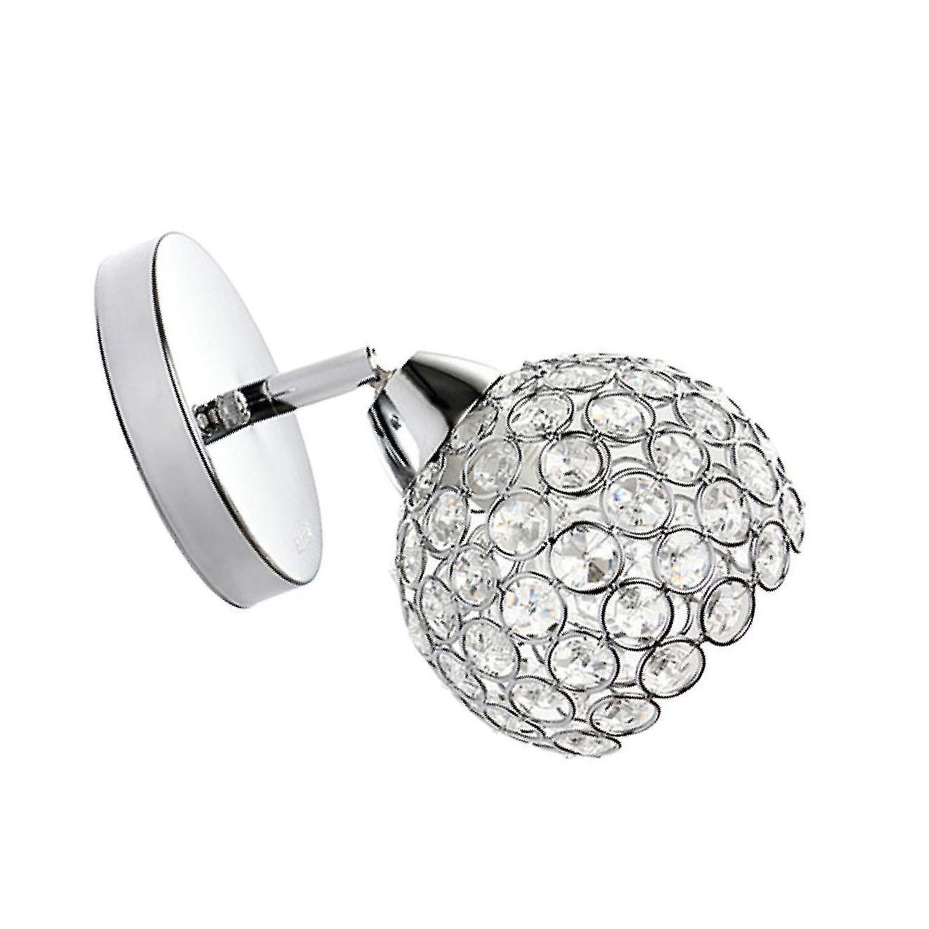 1/2/3 Elegant Crystal Glass Wall Light For Bedroom Hallway E27 Lamp