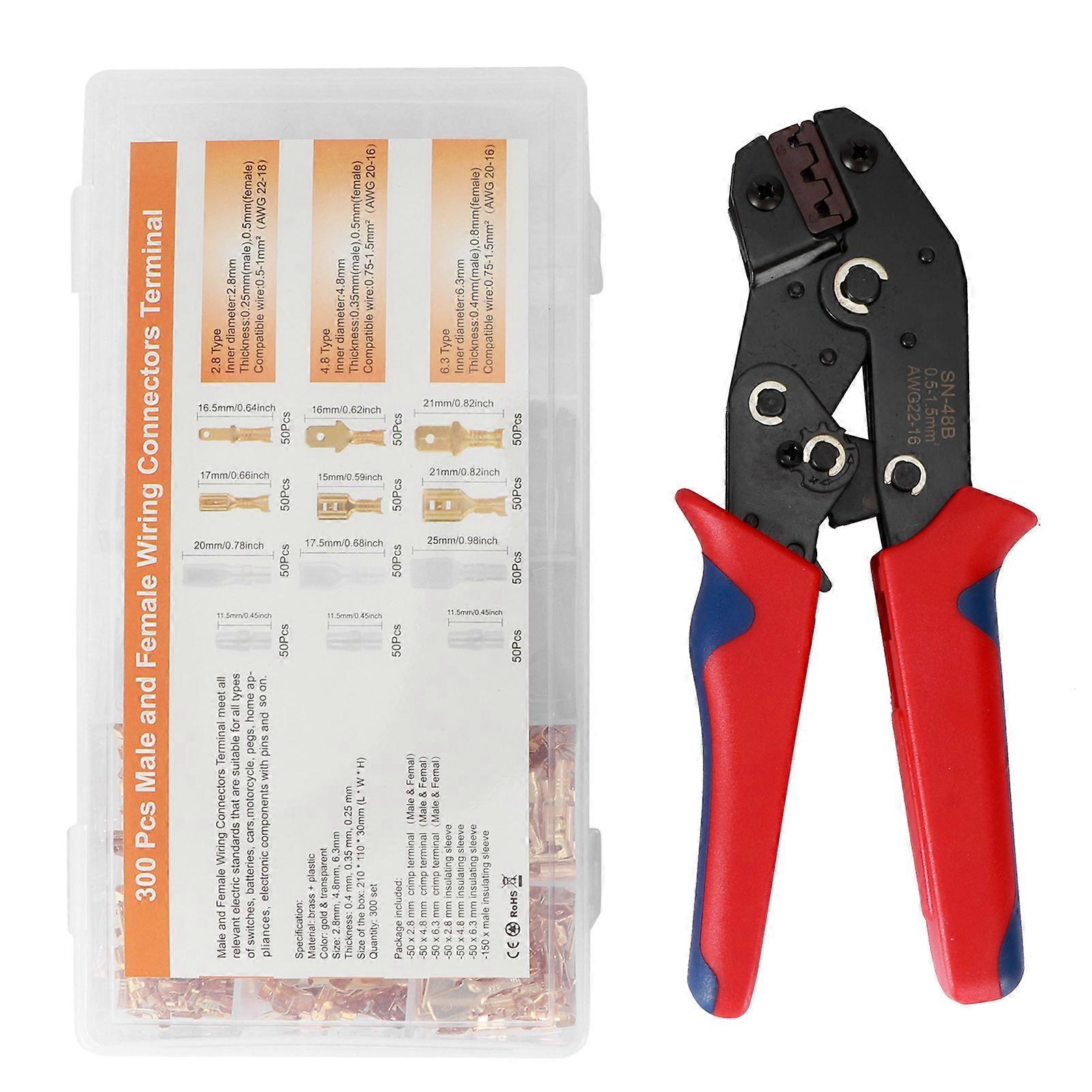 Cold Pressed Terminal Crimping Pliers Insulated Wire Crimper Tools Cable Stripper Hand Tools