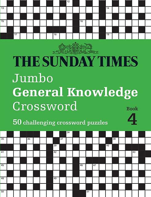 The Sunday Times Jumbo General Knowledge Crossword Book 4 by Peter Biddlecombe Paperback