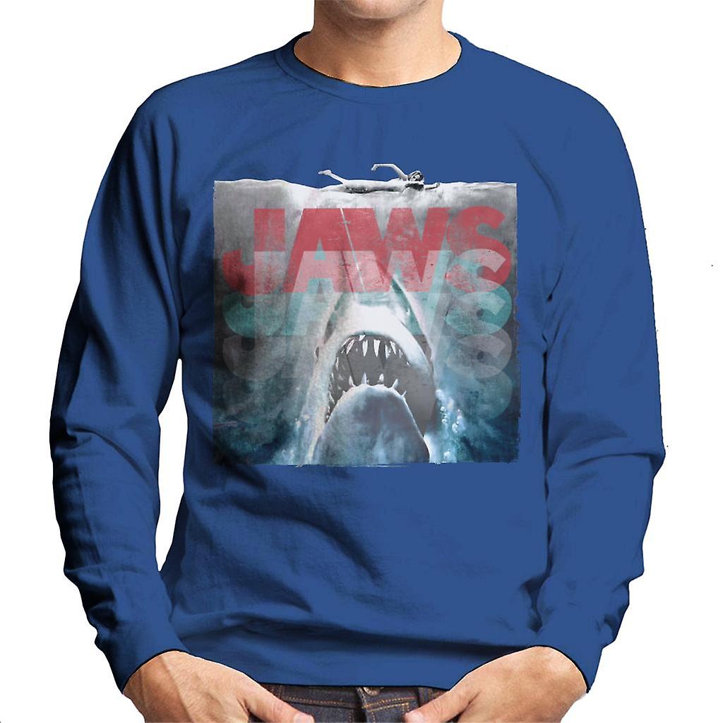 Jaws Layered Text Logo Men's Sweatshirt