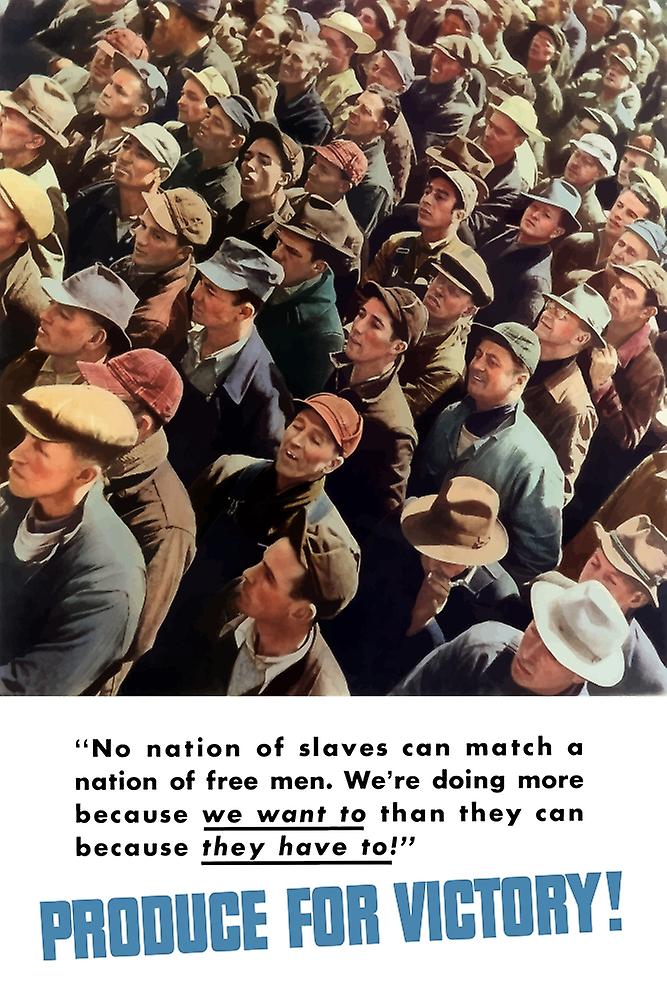 Digitally restored war propaganda poster. Poster