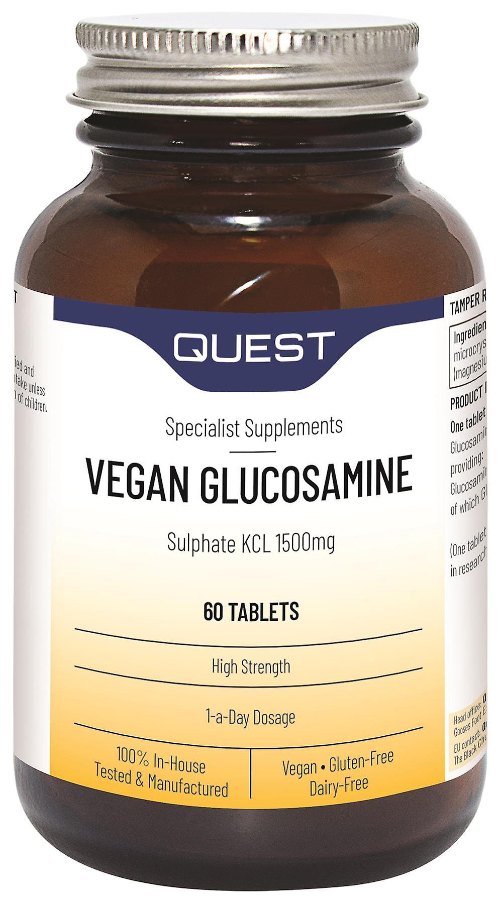 Quest Glucosamine Sulphate KCl - 1500mg - 60 Tablets