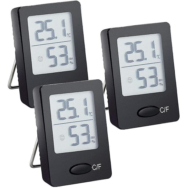 3Pcs Hygrometer Room Thermometer Mini Style Humidity Meter Hygrometer Digital Temperature Monitor And Humidity Meter