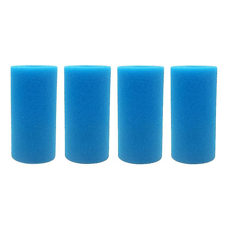 Lot de 4 éponges filtrantes, cartouche filtrante de piscine, éponge filtrante lavable réutilisable de type A, chariot filtrant en éponge