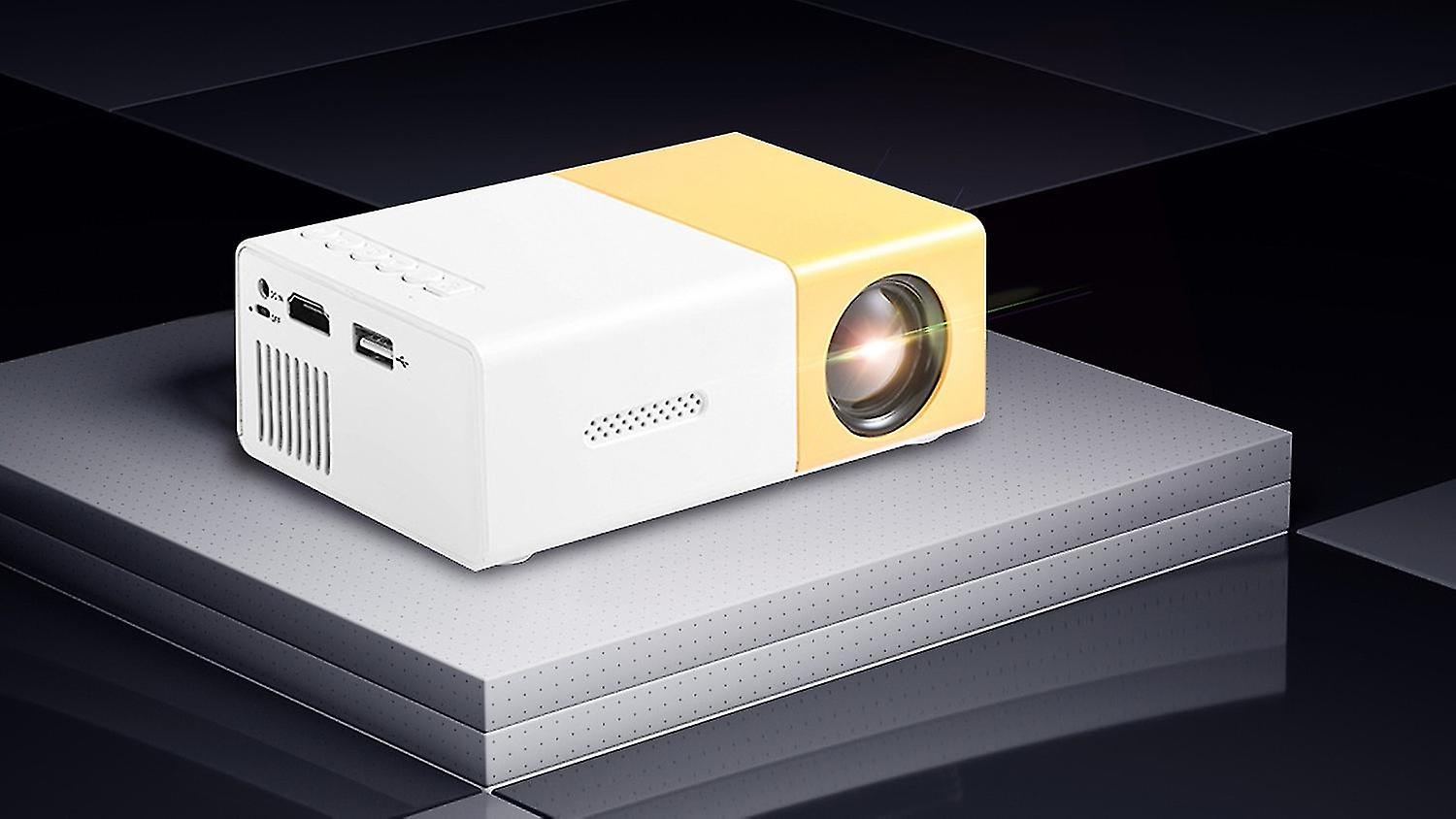 Compatible LED Home Office YG300 Projector HD 1080P Micro Mini Projector (1 Pack)