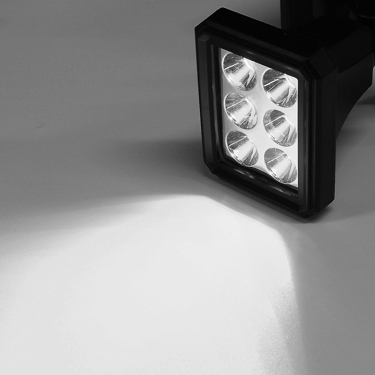 6Led Solar Power Light Rgb/warm/white Light Spotlight Outdoor Garden Security Pathway Lawn Wall Lamp