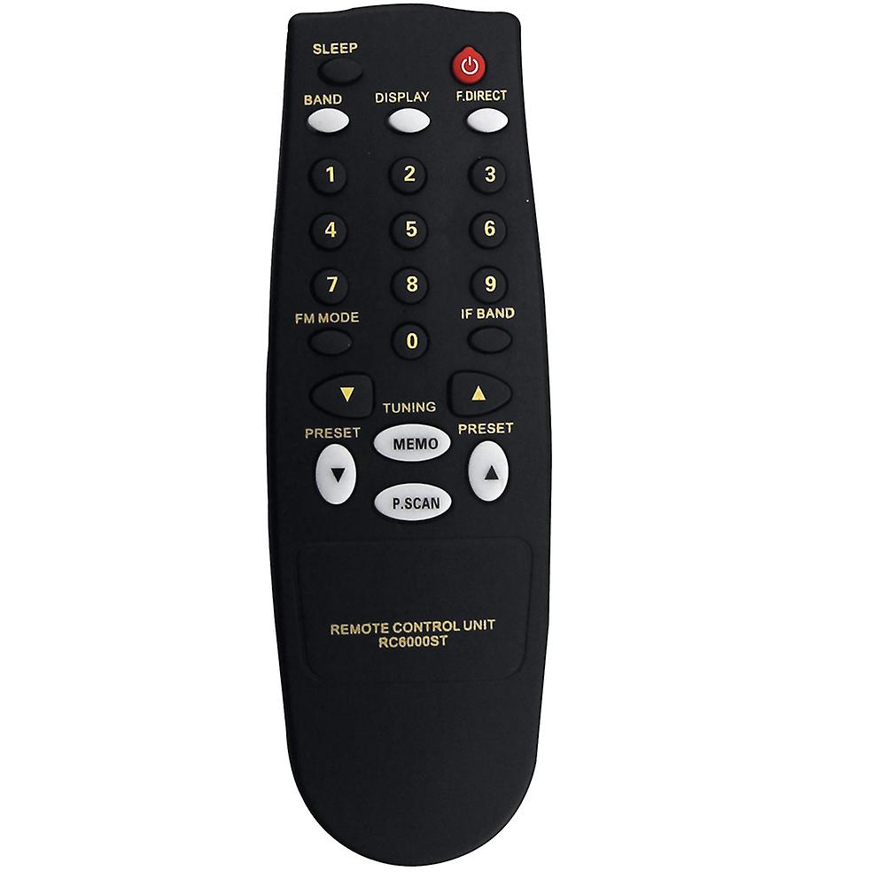 Replace RC6000ST Remote for ST6000 RC6000ST ST6000F1N ST6000N1B ST6000N1G ST6000U1B AM/FM Radio Stereo Tuner