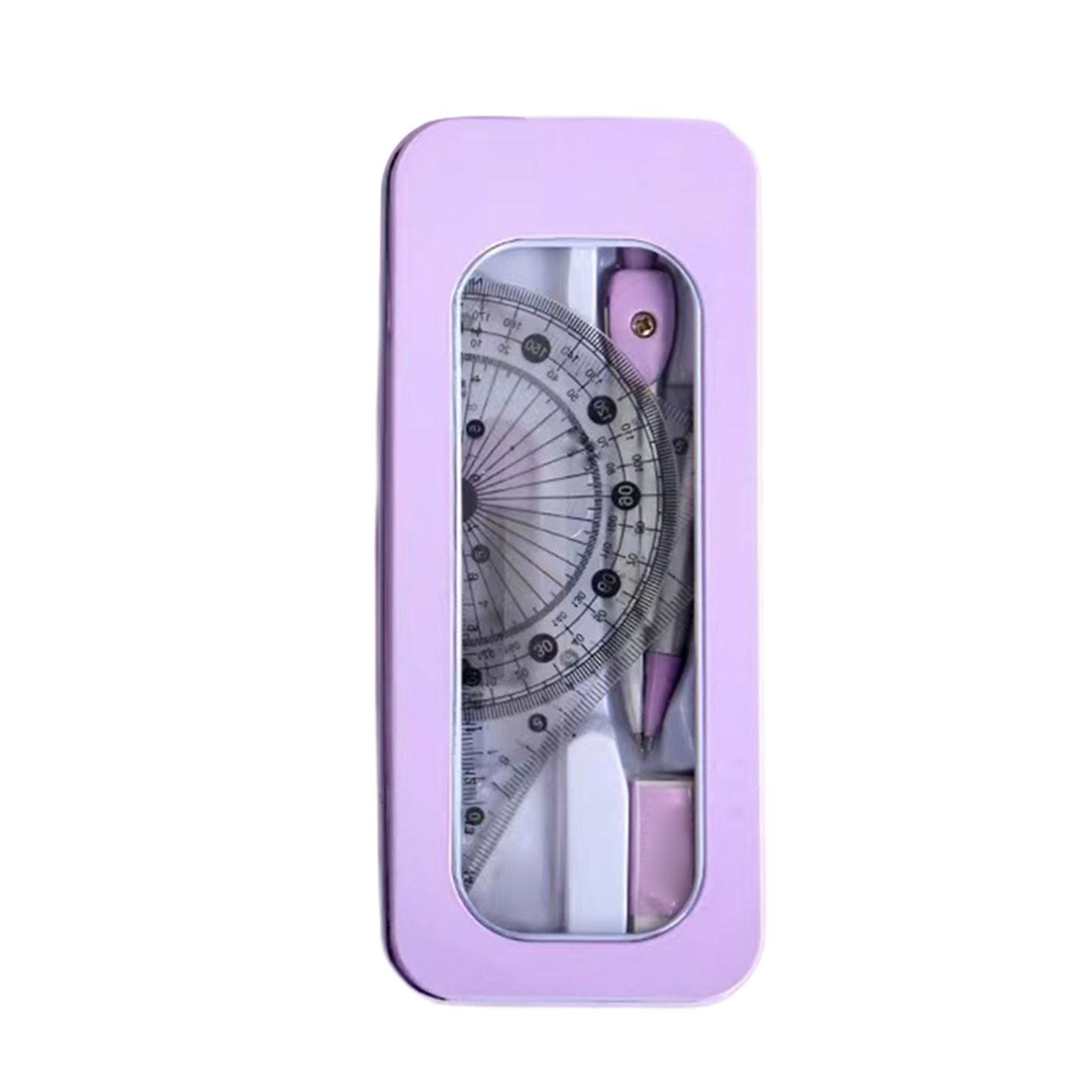 Math Geometry Kit Portable Multipurpose Precise Math Tool Set School Supply