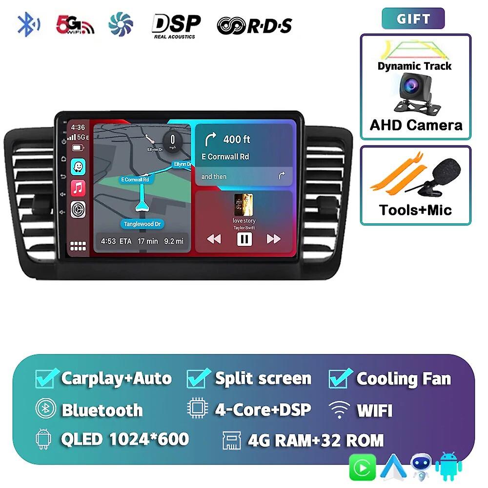 Android 13 Carplay Auto For Subaru Outback 3 Legacy 4 2003-2007 2008 2009 Car Radio Multimedia Player Stereo Gps Wifi+4g Bt Dps