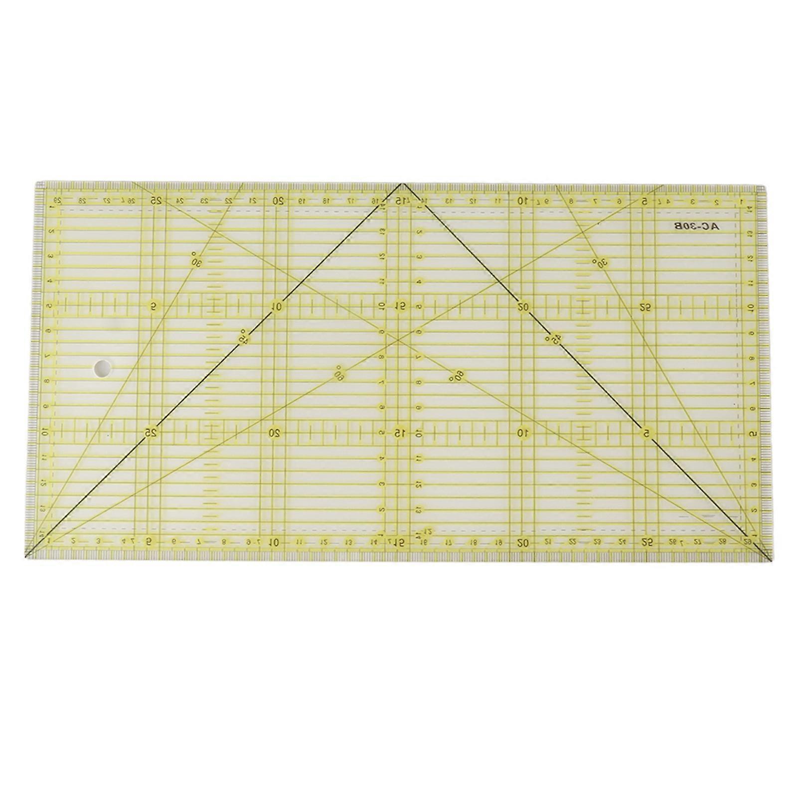 Acrylic Quilt Ruler Diy Precise Scale Transparent Quilting Ruler For Sewing Measuring Patchwork