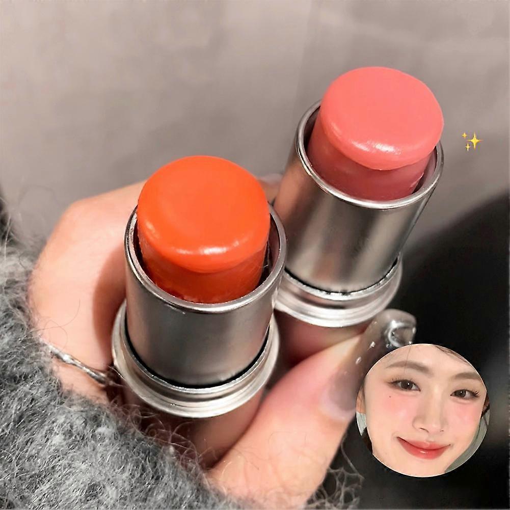 03#Gentle Apricot(C)$SHAQINUO Milky jelly clear highlighter stick multi-function contour stick brightens three-dimensional natural makeup and is not