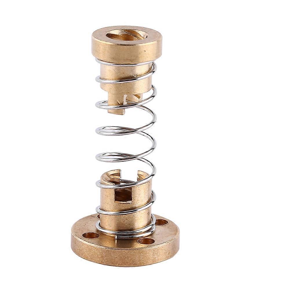 Anti Backlash Spring Loaded Elimination Gap Nut for T8 Threaded Rod Lead Screw 3D Printer Part