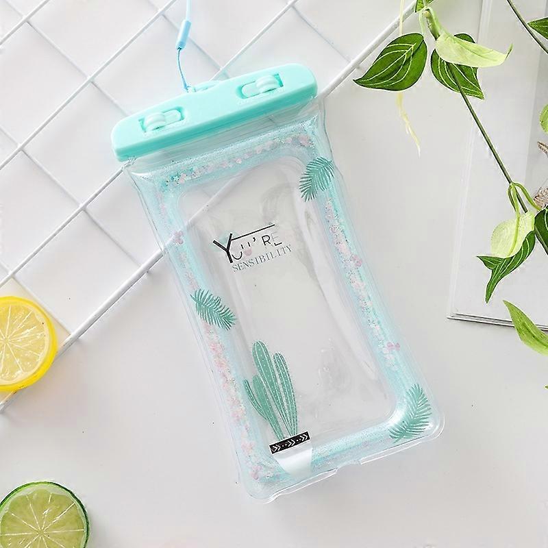 Phone Waterproof Bag, Random Color Delivery Green Cactus 3
