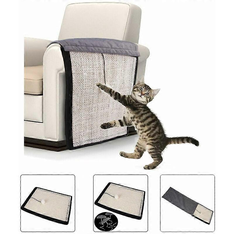 Beige cat scratching post sisal cat scratching post sofa protector 50x40cm