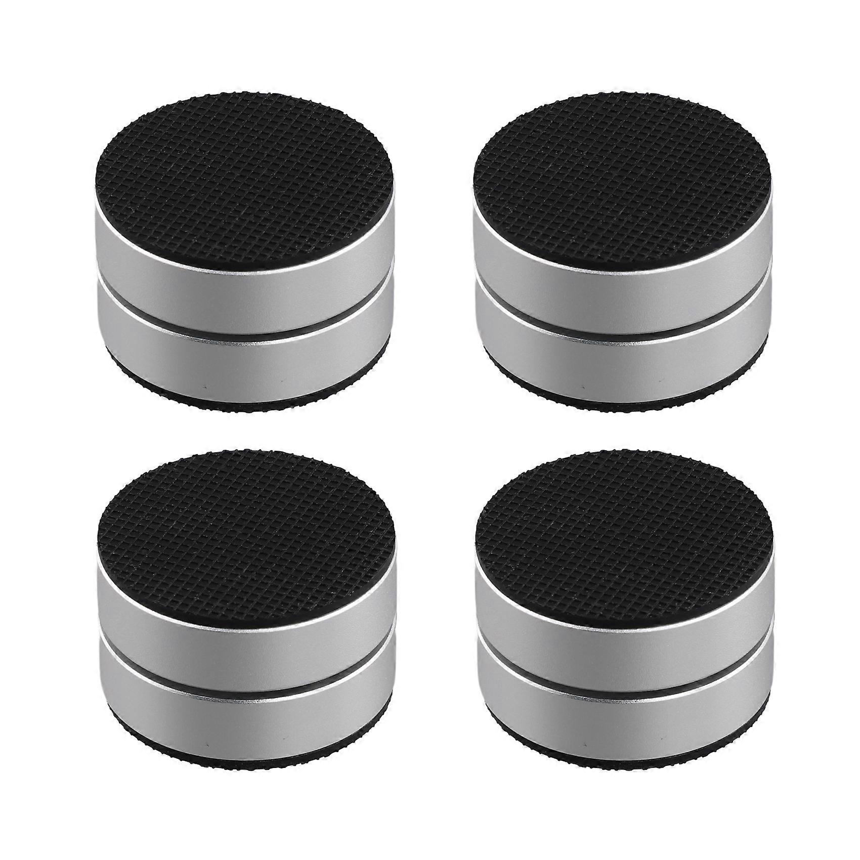 4Pcs Aluminum Alloy Shock-Absorbing Foot Studs, Sound System Foot Pads, 3-Point Steel Ball Support