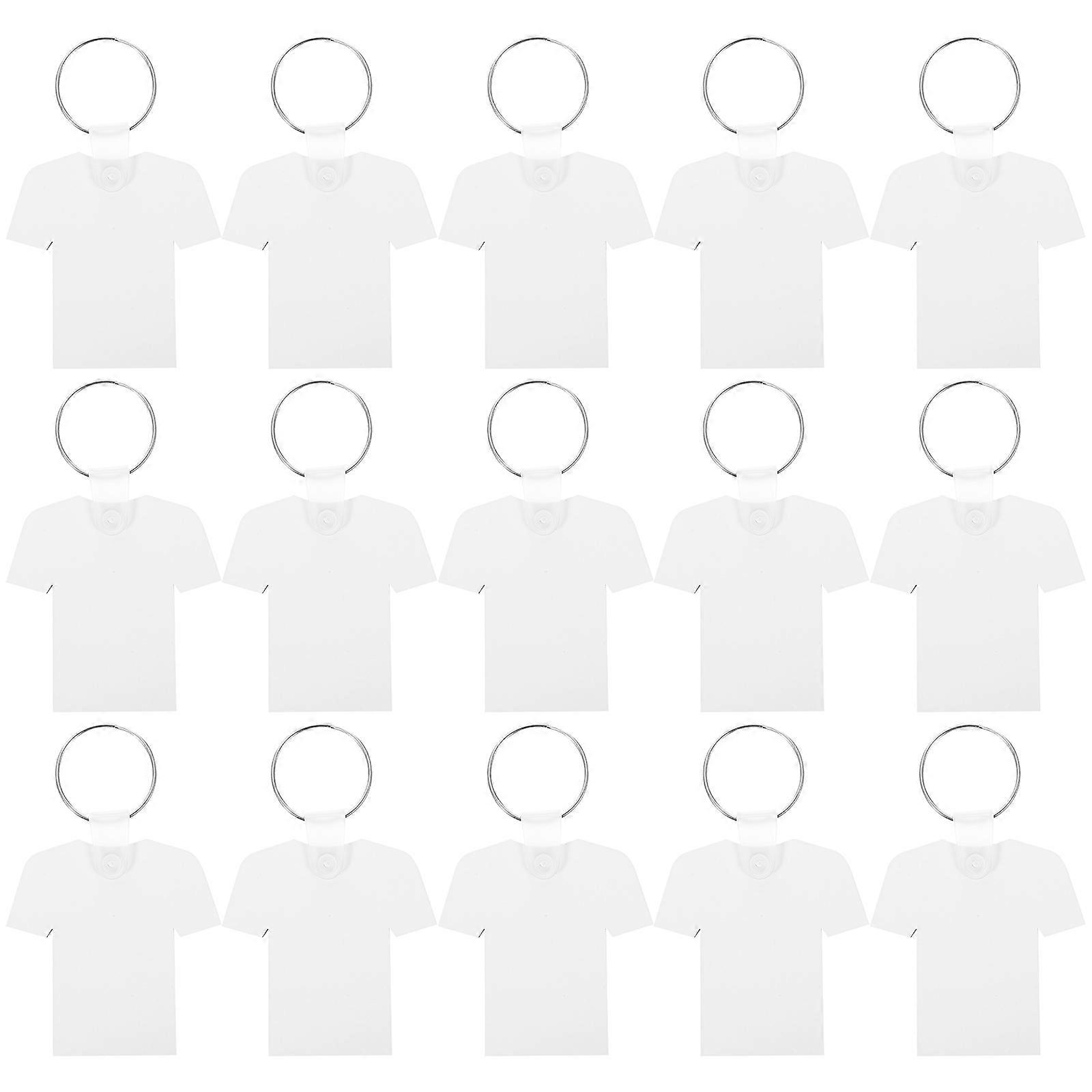 40pcs Sublimation Keychain Blanks Blank Charm Key Ring Crafting Keychain Sublimation Blanks