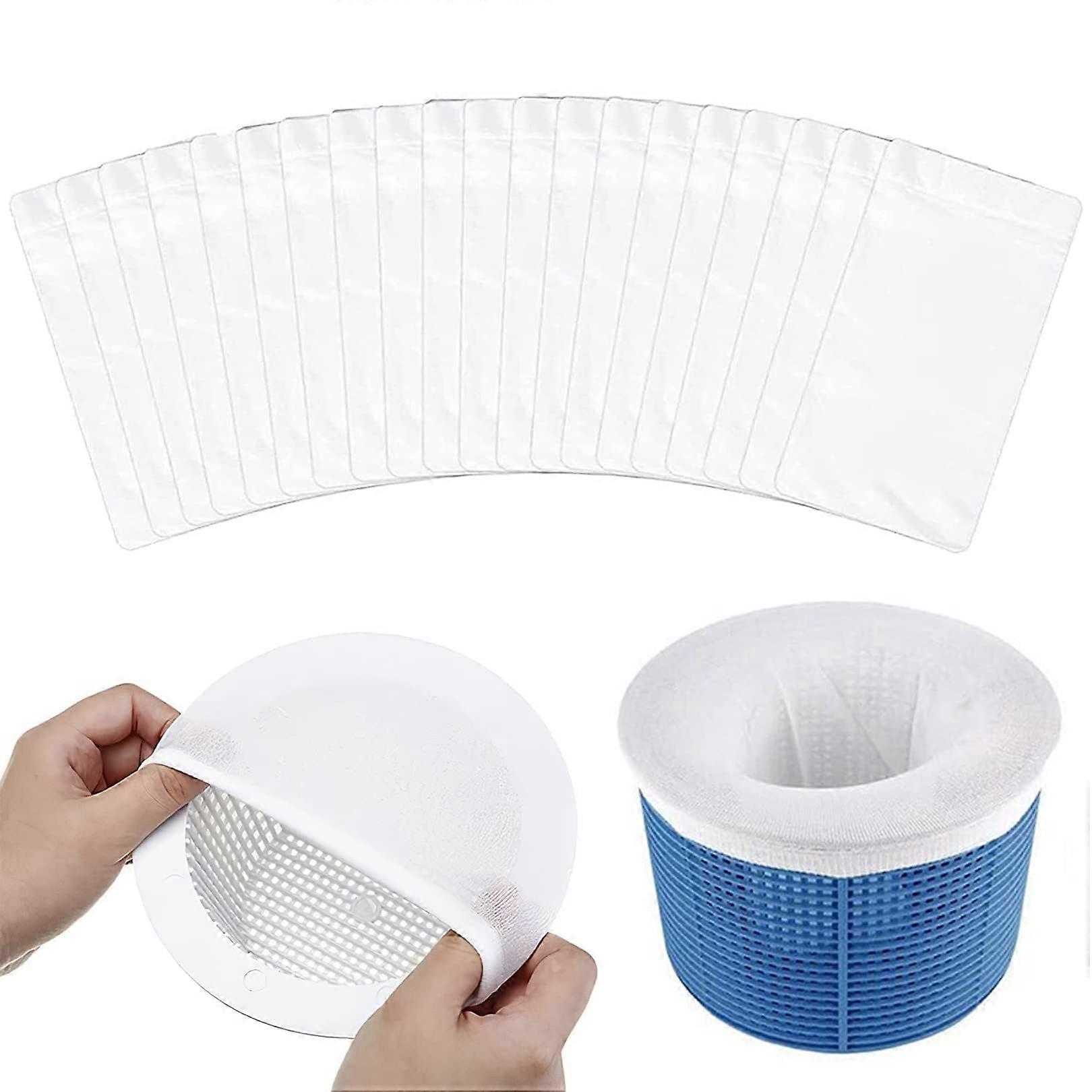 Pool Skimmer Socks, Reusable Ultra Fine Mesh Pool Filter Saver Socks, Protect Filter for In-Ground and Above Ground Pools