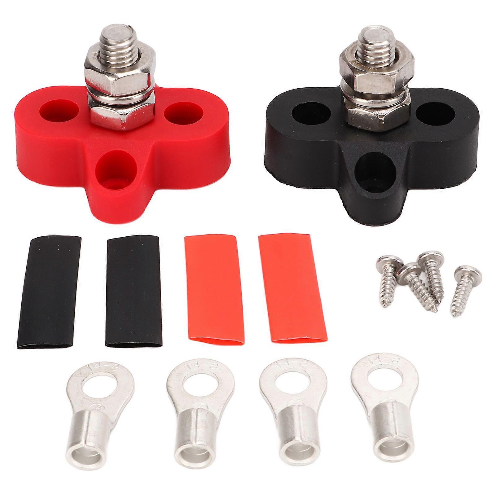 48V Power Distribution Studs Battery Power Ground Junction Post Bus Bar Connector M8 5/6in