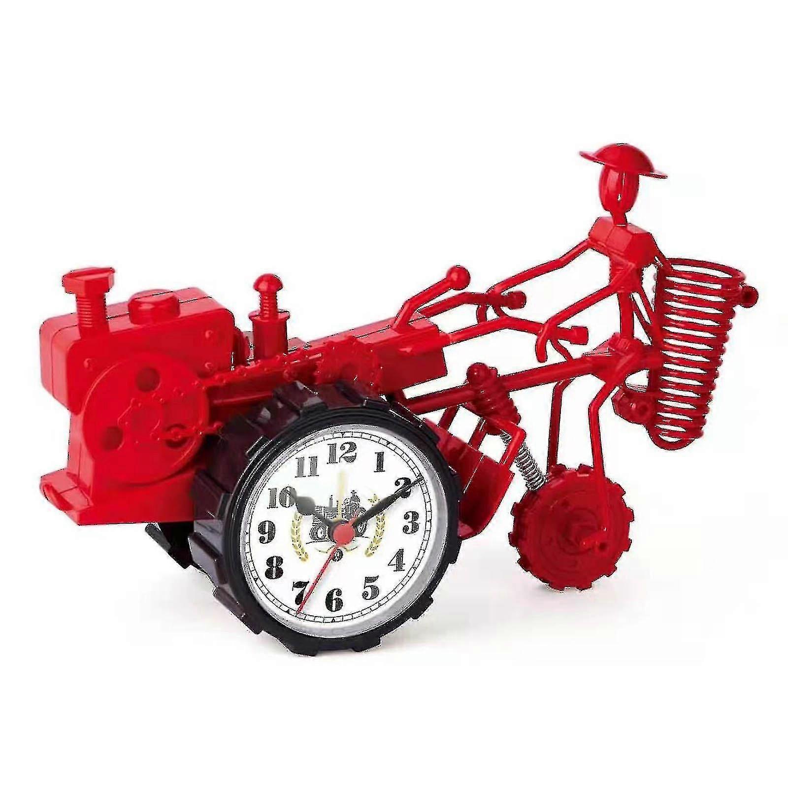 Tractor Model Alarm Clock Old-fashioned Digital For Home Office Desk_Feb