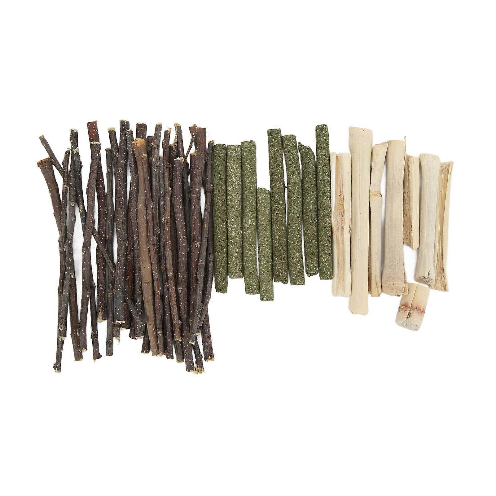 Hamster Kauspielzeug Set Sicher Ungiftig Apfelzweig Gras Stick Süßer Bambus Gemischte Backenzahn Sticks200g