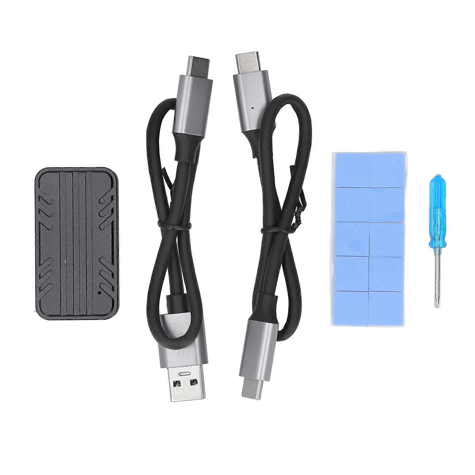 M.2 NVME SSD Hard Drive Enclosure Professional 10Gbps Type C USB3.1 Gen2 Hard Drive Enclosure for Windows for OS X for Linux