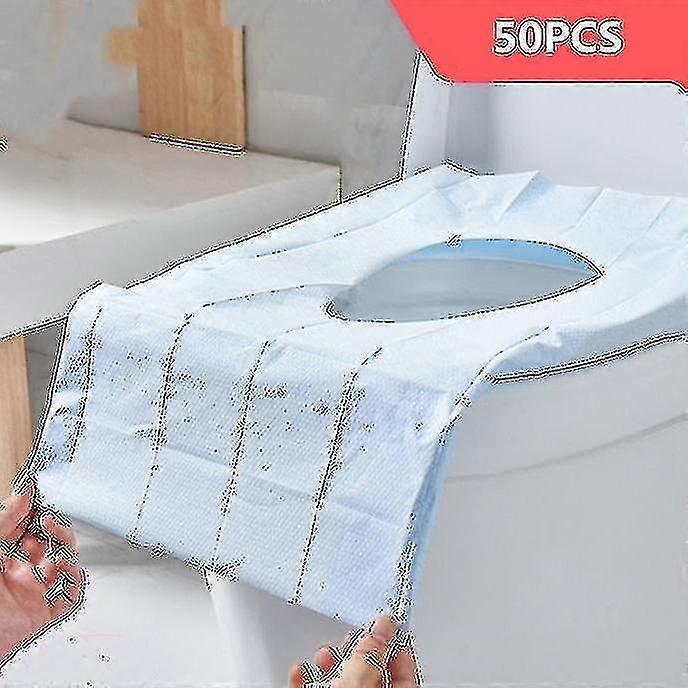 50db nem szőtt eldobható WC-ülőke párna papír megvastagodott Utazás Essential anyai WC-fedél vízálló hordozható ülés WC-papír